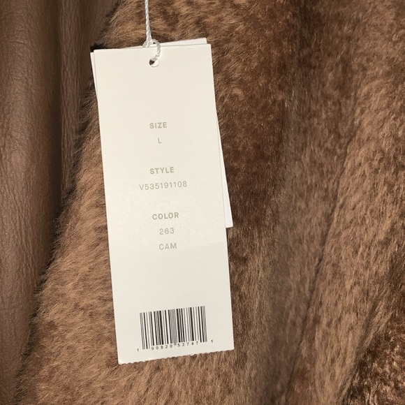 Vince NWT Real Shearling Reversible Belted Long Coat - Picture 6 of 15